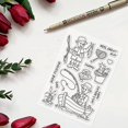 thumbnail image 5 of 1Sheet Fishing Pattern Clear Stamps Hat Boat Fish Men Flower Happy Father's Day Transparent Rubber Stamps, 5 of 9