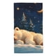 thumbnail image 1 of Balery Starry Sky Sleep White Bear Toalla de Microfibra Premium con Estampado – 27.5x16 pulgadas, Alta Absorción, Suave y Aterciopelada, Secado Rápido, 1 of 6
