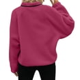 thumbnail image 6 of Hueook Flannel Jacket Women European and American Solid Color Lamb Wool Jacket Long Sleeved Hooded Casual Jacket/jacket Hot Pink L, 6 of 8