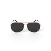 Prive Revaux Unisex Rxable Fashion Polarized Sunglasses, The Cuervo, Aviator, Gold, 59-13-145