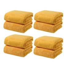 4PC Velvet Towel Bath Towels For Adult Daily Use At Home Absorbent Dry Hair Towel That Does Not Hair Beach Towel Strip Patterned Bath Towel Up to 65% off!
