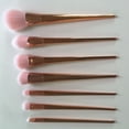 thumbnail image 3 of Kit de 7 brochas de maquillaje profesionales con aplicador de polvos para base, rubor, sombra de ojos (rosa), 3 of 5