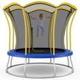 thumbnail image 5 of Spaco 8 Feet Outdoor Unique Flower Shape Trampoline with Enclosure Net-Orange, Bounce Trampoline for Outdoor as Garden, Park, 5 of 9