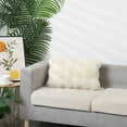 thumbnail image 6 of Unique Bargains Faux Fur Cozy Decorative Throw Pillow Covers Soft Plush Pillowcase 1 Pc White 12" x 20", 6 of 6