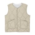 thumbnail image 2 of Ailaofu Womens Jacket Lightweight Vest Cozy Sleeveless Cardigan Button Waistcoat Outerwear with Pocket, 2 of 6