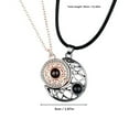 thumbnail image 3 of GHSOHS Necklaces for Women Fashion Pink Necklaces Jewelry Chain Necklaces Couples Matching Necklaces Sun Moon Pendant Necklaces Projection 100 Languages I Love You Jewelry Gifts for Valentines Day C, 3 of 7