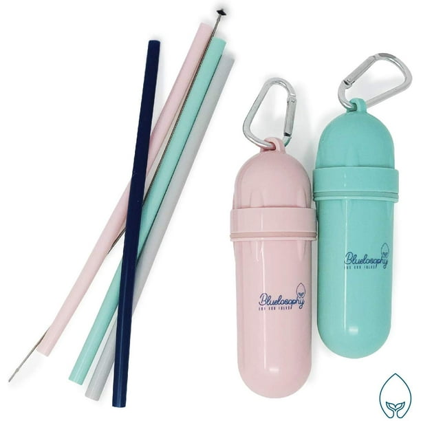 Silicone Straws Drinking Reusable New Portable Silicone Straws Kit