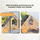 thumbnail image 2 of Indoor Breeding Cage Clear Bird Shelter Wooden Bird Nest+Perch Easy Installation Hanging Bird Nesting Box for Cage A, 2 of 5