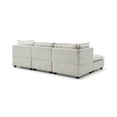 thumbnail image 5 of LUCKHAO Oversized Modular Sectional Sofa with Movable Ottoman, Chenille Cloud Couches Set for Living Room, Modern DIY Combination Convertible U / L Shaped Sofas, 5 of 9