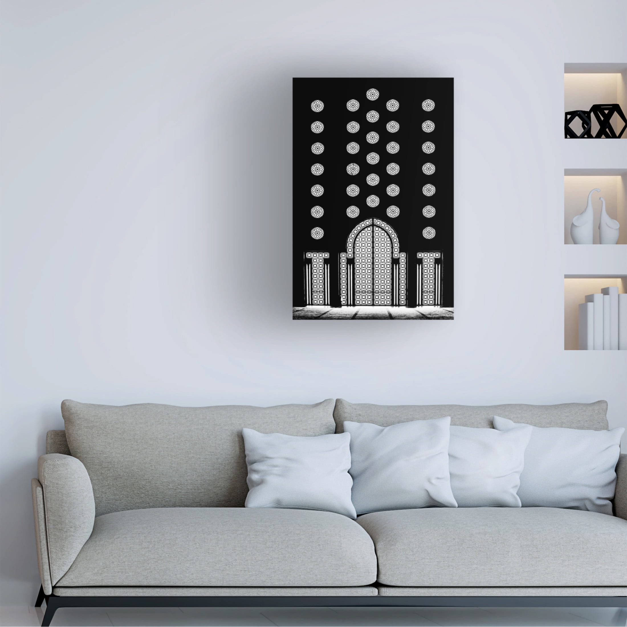 Canvas Wall Art - Ahmed Waddah 'The Light Outside' Wall Art for Living Room, Bedroom, or Office D?cor by Trademark Fine Art - 22 x 32 Inches