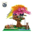 thumbnail image 1 of Kadablk Bloques De Construcción De Flores De Arco Iris con Luz Juego De Construcción De Casa De Árbol Bonsái De Flor De Cerezo Sakura 4451 Piezas Arquitectura De Bloques Mirco para Adultos Y Niños, 1 of 5