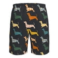 thumbnail image 6 of Naloa Plaid Dachshund Men's Beach Shorts, Surfing shorts, Swim trunks, Quick Dry Swim Trunks for Surfing Beach Fun - Medium, 6 of 9