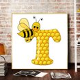 thumbnail image 4 of Diamante pintura abeja taladro redondo imagen de diamantes de imitación DIY dibujo Tmvgtek decoración de arte en el hogar, 4 of 9
