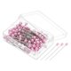 thumbnail image 1 of Alfileres de costura Uxcell, alfiler recto de 1.5" con cabeza perlada de plástico, rosa claro 600 piezas, 1 of 5