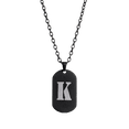 thumbnail image 3 of Collar Hombre de Inicial Letra A LUCKMAN, Acero Inoxidable Color Negro, Modelo Dylan negro UNITALLA, 3 of 7