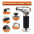 thumbnail image 3 of Kitchen Blowtorch Refillable Lighter Adjustable Blowtorch Flame Butane Gas Torch With Safety Lock Kitchen DIY Craft BBQ Baking Crème Brûlée Soldering, 3 of 5