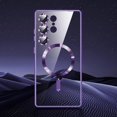 thumbnail image 2 of for Samsung Galaxy S24 Ultra Case（Only）.Magnetic Cover for S24 Ultra，Glossy Slim Thin Soft funda capa para for 6.8 inch.Compatible with MagSafe (Purple), 2 of 18