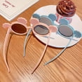 thumbnail image 5 of 3 Pack Kids Sunglasses Children's Cute Cartoon Bear Ears Sunglasses UV Protection Party Fun Colorful Girls' Sunglasses for Toddler Baby Girl Boy, 5 of 6