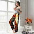 thumbnail image 3 of Fotbe Maple Leaf Meditating Fox Women's Pajama Pants,Sleepwear Pants,Pj Bottoms Drawstring And Pockets-Medium, 3 of 7