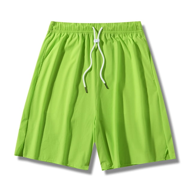 pstuiky Pantalones cortos para hombre, Pantalones cortos casuales cómodos de moda para hombre, de color liso, con cintura elástica regular, para playa Pantalones cortos cargo