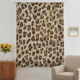 thumbnail image 3 of Leopard Prints Sheer Curtains 84 Inches Long, Modern Geometric Animals Textured Light Filering Curtains, Breathable Simi Curtain Privacy Drapes for Living Room Bedroom Lightweight Window Treatment, 3 of 9