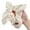 White puppy square, variant on Weflink Hair Scrunchie With Scarf Bows Detachable Headbands Multipurpose Styling Accessory For Casual Prom occasion