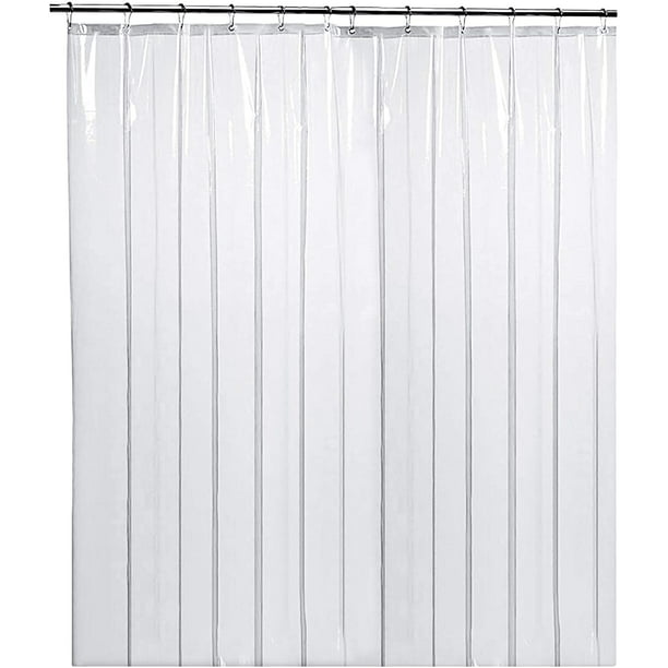 Throw Mildew Resistant Peva Shower, Shower Curtain Liner Longer Than 72