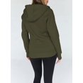 thumbnail image 6 of Womens Zip Up Hoodies Fleece Jackets Oversized Sweatshirts Fall Fashion Outfits Sweaters Winter Clothes  Green S, 6 of 7