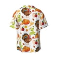 thumbnail image 2 of Naloa Men's Loose Fit Cuban Collar Short-Sleeve Shirt with Button-down and Chest Pocket for Everyday Wear Outings - XX-Large, 2 of 7