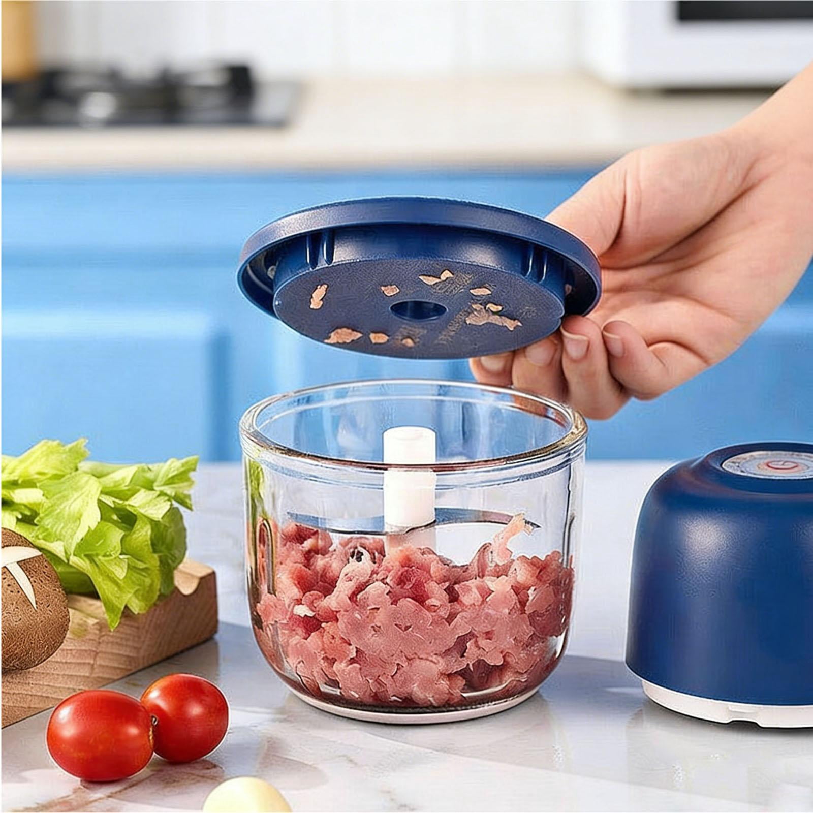 Electric Garlic Chopper, Rechargeable Wireless, 1 Pack, Mini Food Processor for Garlic Ginger Vegetable