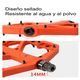 thumbnail image 4 of Pedal Antideslizante  Bloosom Extragrande De Nailon P/bicicleta Naranja, 4 of 4