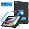 thumbnail image 5 of Jiahe Cover Case For iPad 9th/8th/7th Generation 10.2 inch,Shockproof Heavy Duty Rugged Drop proof Three Layer Protection Kickstand Case Cover,Black + Blue, 5 of 7