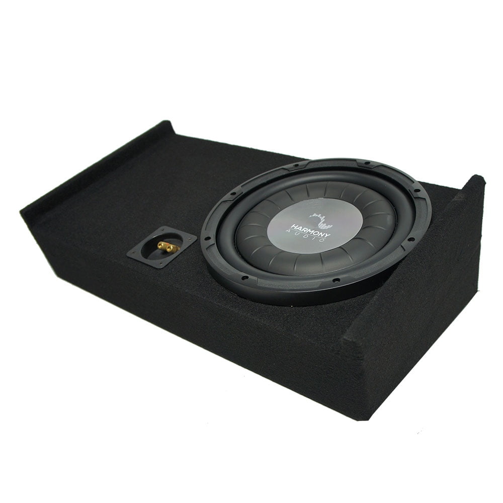 Harmony Audio R104 10 Subwoofer Bundle with ASC Sub Box Compatible with 1999-2006 GMC Sierra Ext Cab Truck 