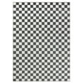 thumbnail image 3 of Luxe Weavers Geometric Checkered Gray and White Area Rug 5x7, Modern Stain Resistant Carpet, 3 of 8