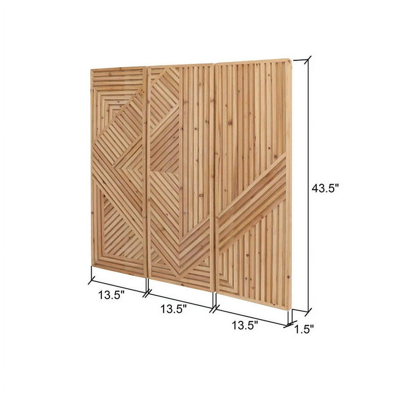 Lorelyn Square Farmhouse Wood Panel Wall Art Set - Walmart.com