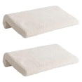 thumbnail image 2 of 2 almohadas para cabecera de cama, soporte para la espalda para cabecera de madera maciza, almohada de respaldo suave, cojín de cabecera para Beige, 2 of 8