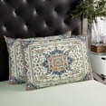 thumbnail image 4 of Boho Orange Blue Throw Pillow Cover 12 x 20 Inch Decorative Pillow Cover Tribal Antique Country American Southwest Lumbar Pillowcase Seasonal Rectangle Cushion Case for Couch Sofa Bed Living Room, 4 of 7