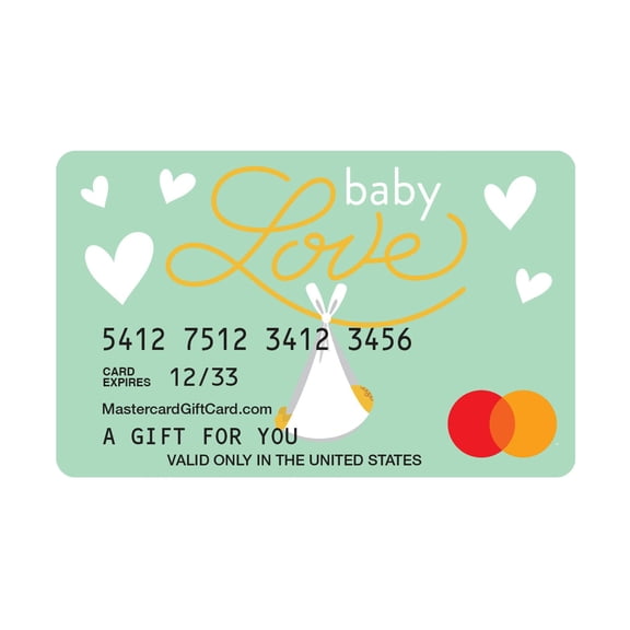 Mastercard® $20-$500 eGift Card Baby Love (Plus $6.84 Purchase Fee) [Email Delivery]