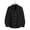 Black, variant on Aobny Button Down Tshirt Linen Solid Mens Shirt Polos Long Sleeve Collared Oversized Shirt,Black,L