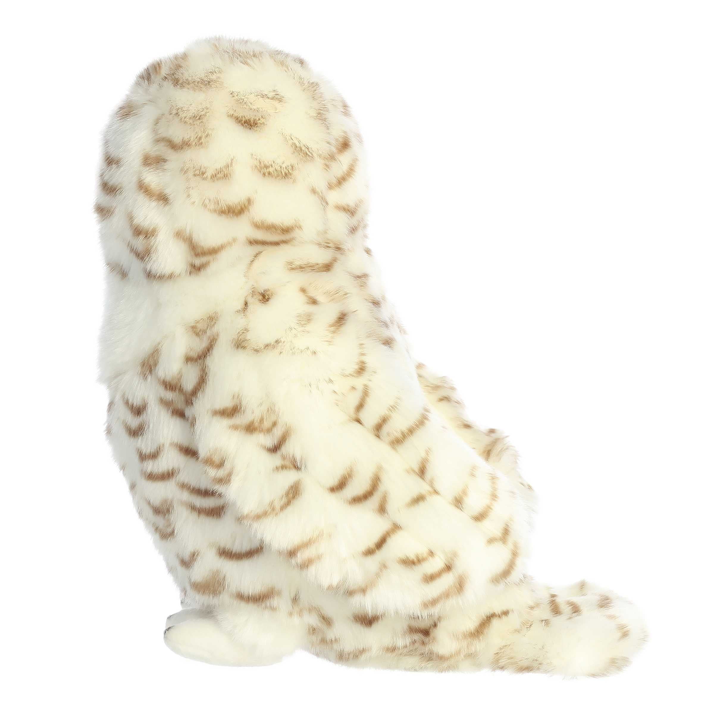 Aurora - Large White Miyoni - 12" Snowy Owl - Realistic Stuffed Animal