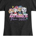 thumbnail image 3 of Paw Patrol - Anything Is Paw-Sible - Toddler And Youth Girls Short Sleeve Graphic T-Shirt, 3 of 6