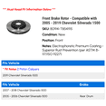 thumbnail image 2 of Front Brake Rotor - Compatible with 2005 - 2019 Chevy Silverado 1500 2006 2007 2008 2009 2010 2011 2012 2013 2014 2015 2016 2017 2018, 2 of 2