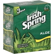 Irish Spring Deodorant Soap, Aloe, 3.75 oz (Pack of 3)