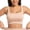 Beige, variant on Women's Bra, Polyamide Blend Slim Fit Seamless Wirefree Square Neck for Yoga Daily Wear