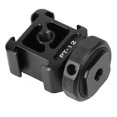 thumbnail image 2 of Base De Adaptador De Zapata Caliente, Material De Aleación De Aluminio Base De Adaptador De Zapata Caliente De Aleación De Aluminio Ligero De Tres Cabezales Para Cámara SLR Sin OTVIAP Hot Shoe Adapter Base, 2 of 8