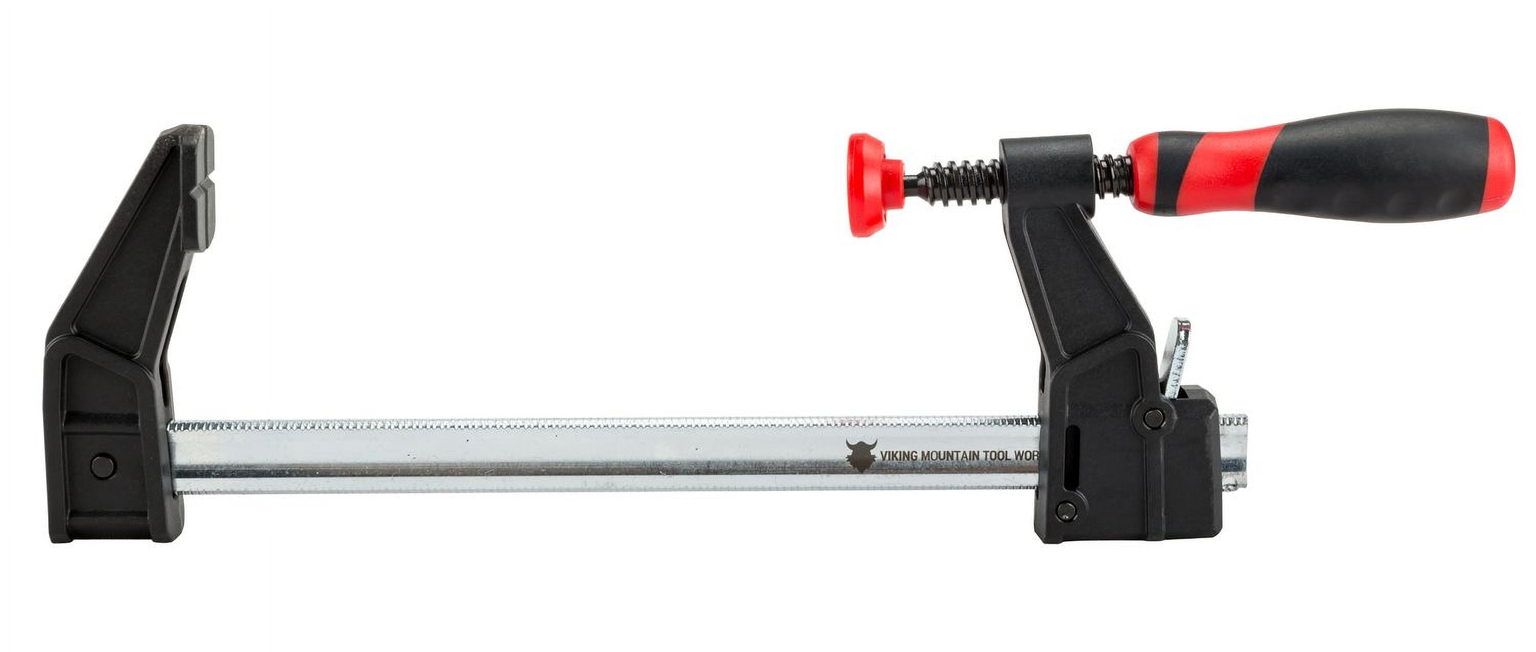VMTW F style Quick Bar Clamp 2 inch throat 6 inch open rapid one hand close 4 pack For Woodworking and DIY Projects