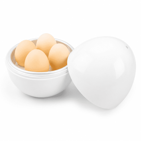 MONTERA Egg Cooker Wireless Microwave Hardboiled Egg Maker,Cooker,Practical 4 Eggs Capacity Egg Boiler and Steamer Egg Cooker for Hard Boiled Eggs