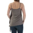 thumbnail image 2 of bar III Womens Asymmetrical Knit Blouse, Grey, XX-Large, 2 of 2