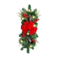 thumbnail image 4 of AMLESO Christmas LED Wreath with Light Christmas Stair Decoration Artificial Simulation, 4 of 7