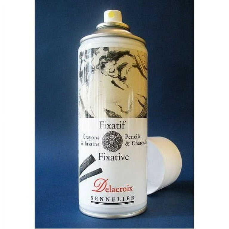 Sennelier Delacroix Pencil & Charcoal Fixative, Aerosol Spray, 400ml 